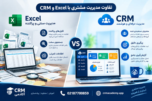 آموزش انتقال اطلاعات مشتریان از اکسل به CRM به صورت گام به گام؛ آماده سازی داده ها، ورود اطلاعات، جلوگیری از خطا و مدیریت بهتر مشتریان.